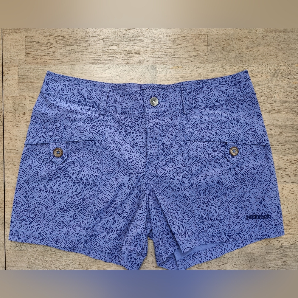 Marmot Women's Purple Nylon Stretch Shorts Size 12 (H15)